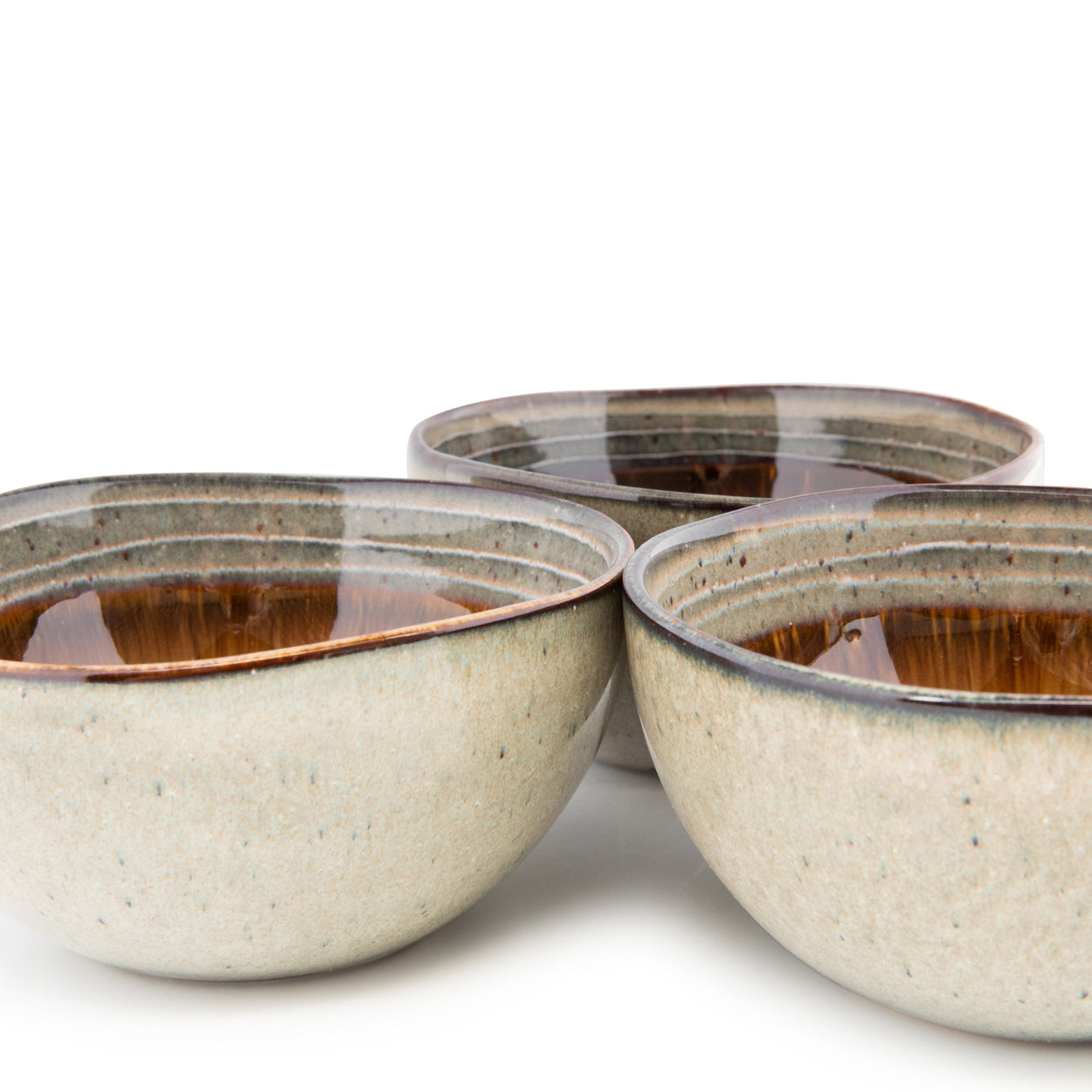 Bol creux Comporta en grès à intérieur ambré 15 cm, vue 5