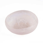 Bol creux en résine marbrée rose et blanc 25 cm, vue 3