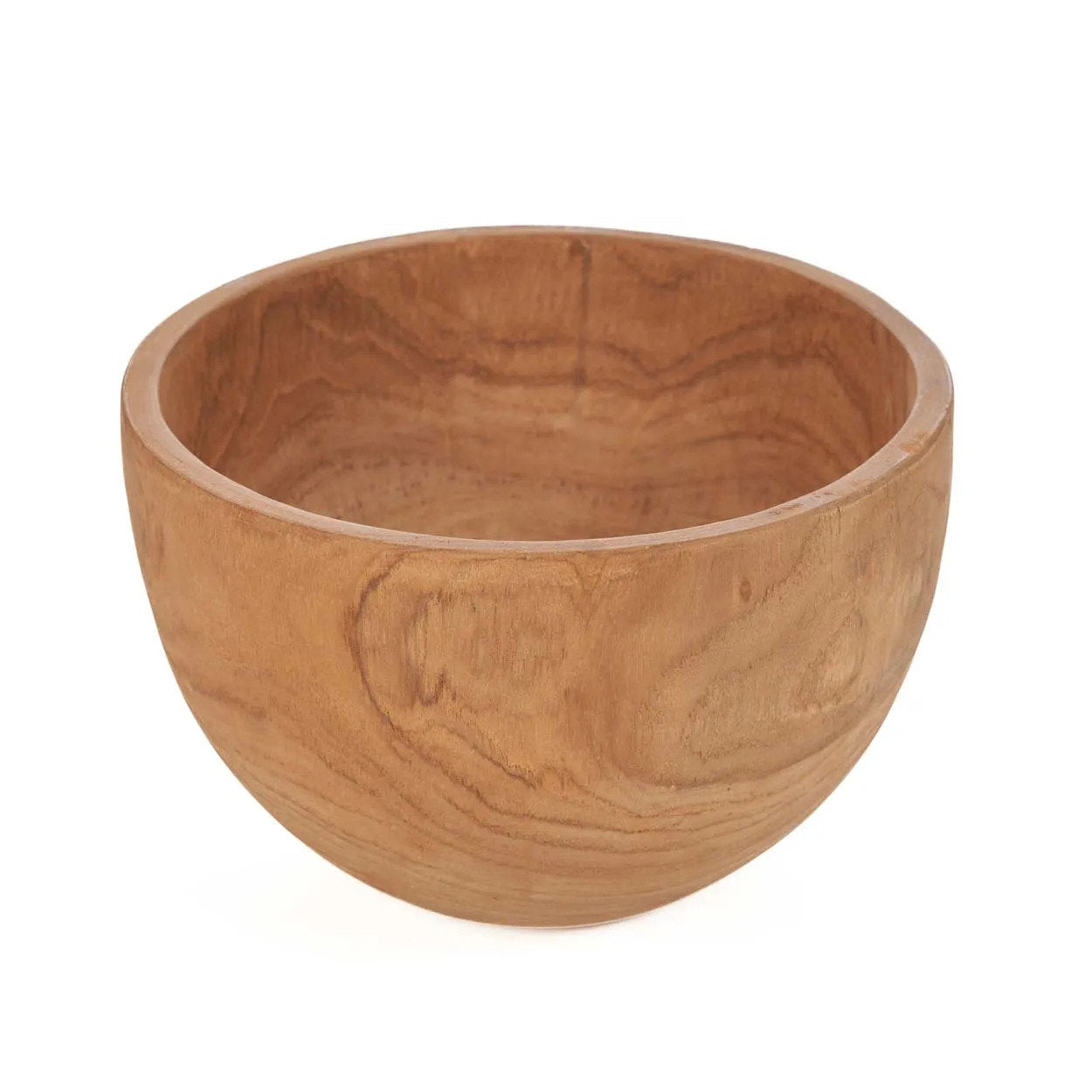 Bol Zen profond en teck massif 25 cm, vue 4