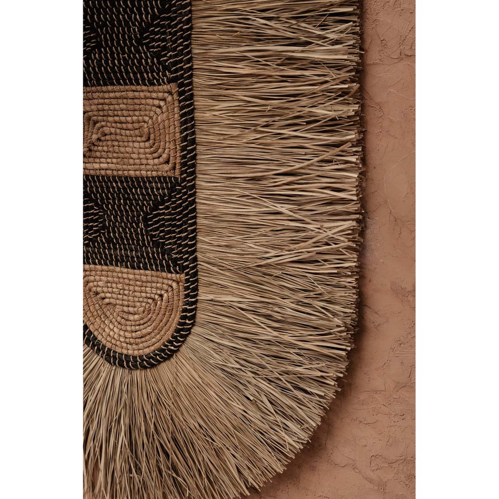 Bouclier mural Dada en raphia naturel 85 cm, vue 4