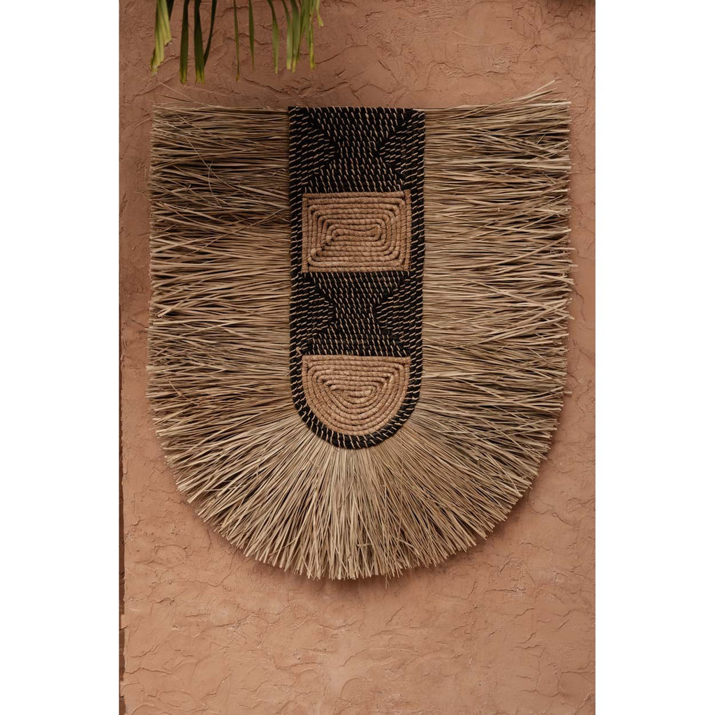 Bouclier mural Dada en raphia naturel 85 cm, vue 5