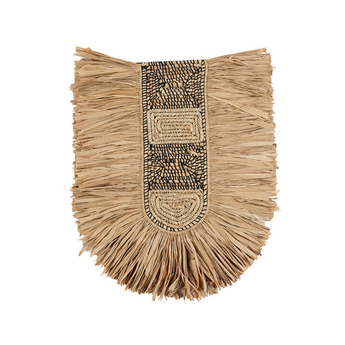Bouclier mural Dada en raphia naturel 85 cm