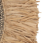 Bouclier mural Nahla en raphia naturel 85 cm, vue 6