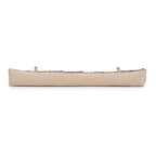 Boudin de porte en coton tissé noir et cuivre 80 cm en situation