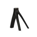 Bougeoir branche en bois noirci 20 cm