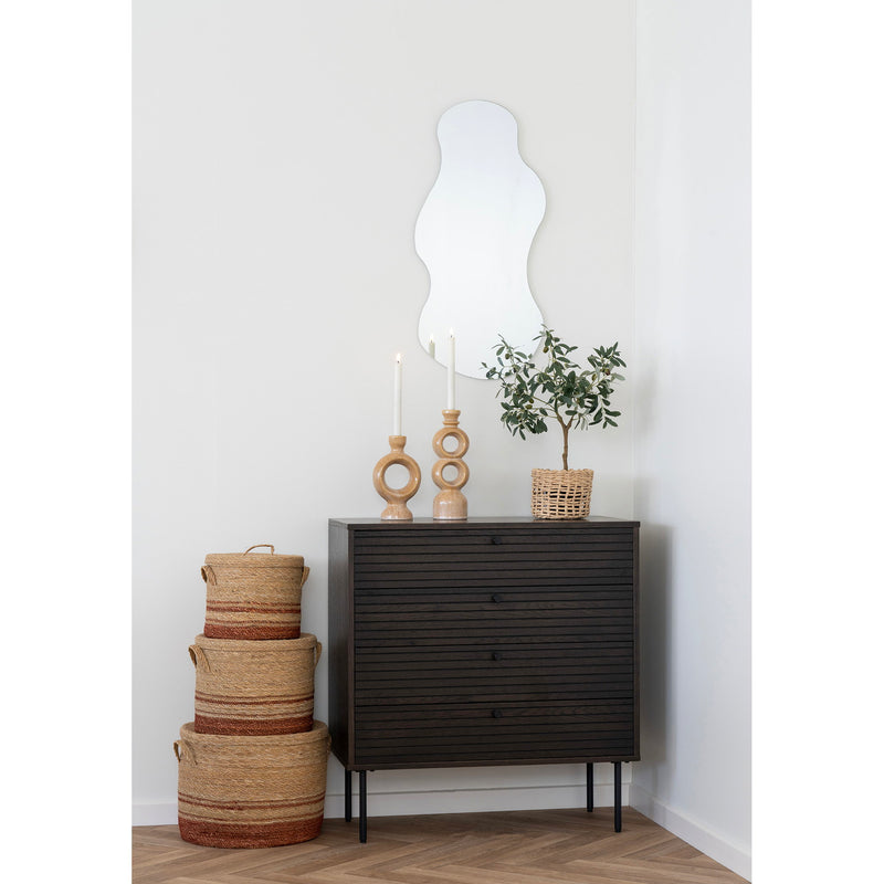 Dimensions Double Loop Ceramic Candlestick – Camel Sandstone – H 30.5 cm