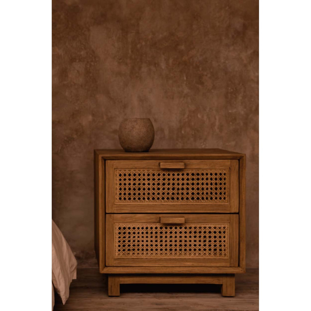 Bougeoir galet en terre cuite brune 12 cm, vue 4