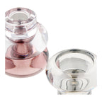Bougeoir verre teinté lot de 3 vue de détail