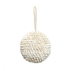 Boule décorative Bubble en coquillages blancs 12 cm