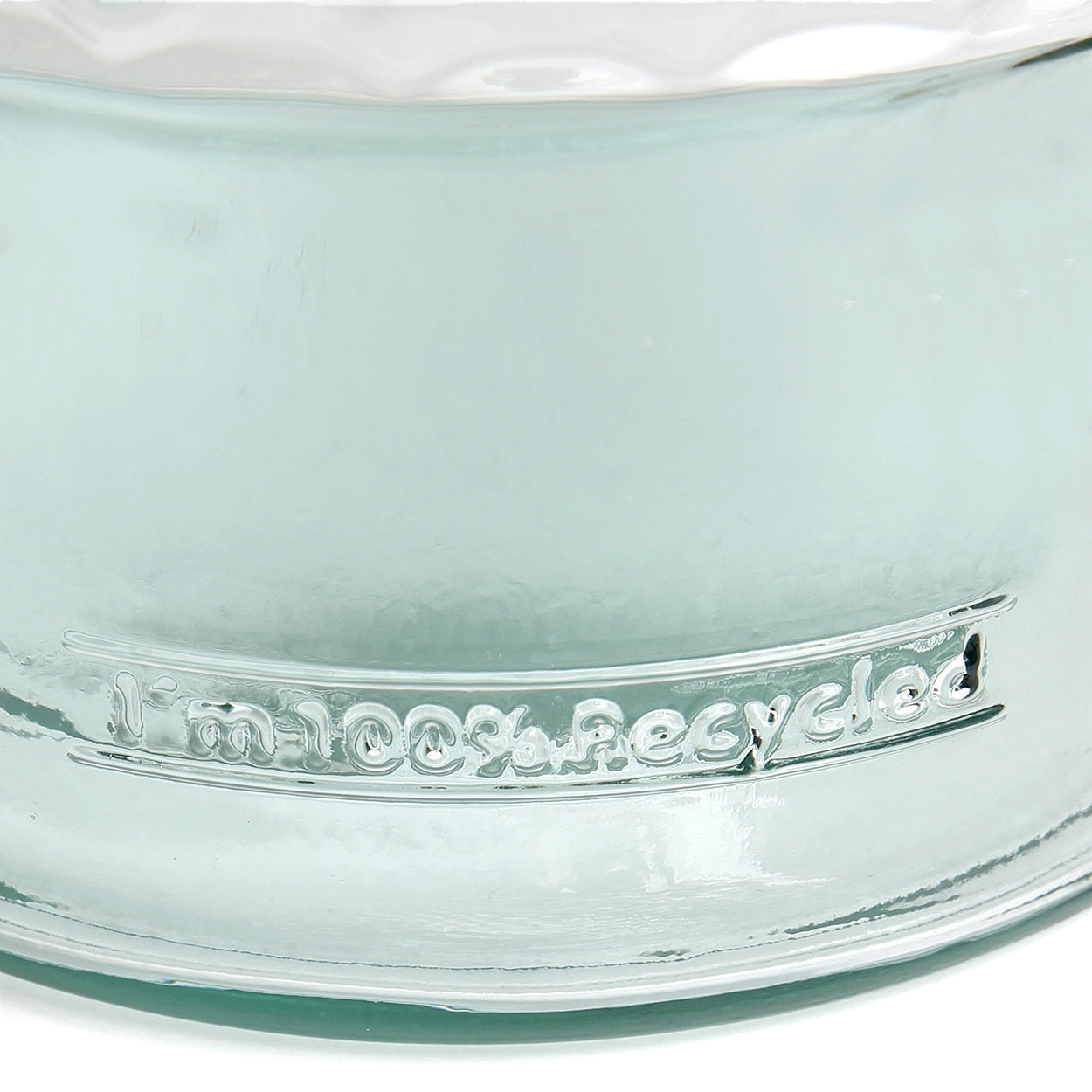 Bouteille décorative à pointes de diamant en verre recyclé 28 cm, vue 6