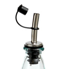Bouteille à huile en verre recyclé avec bec verseur 23 cm, vue 3
