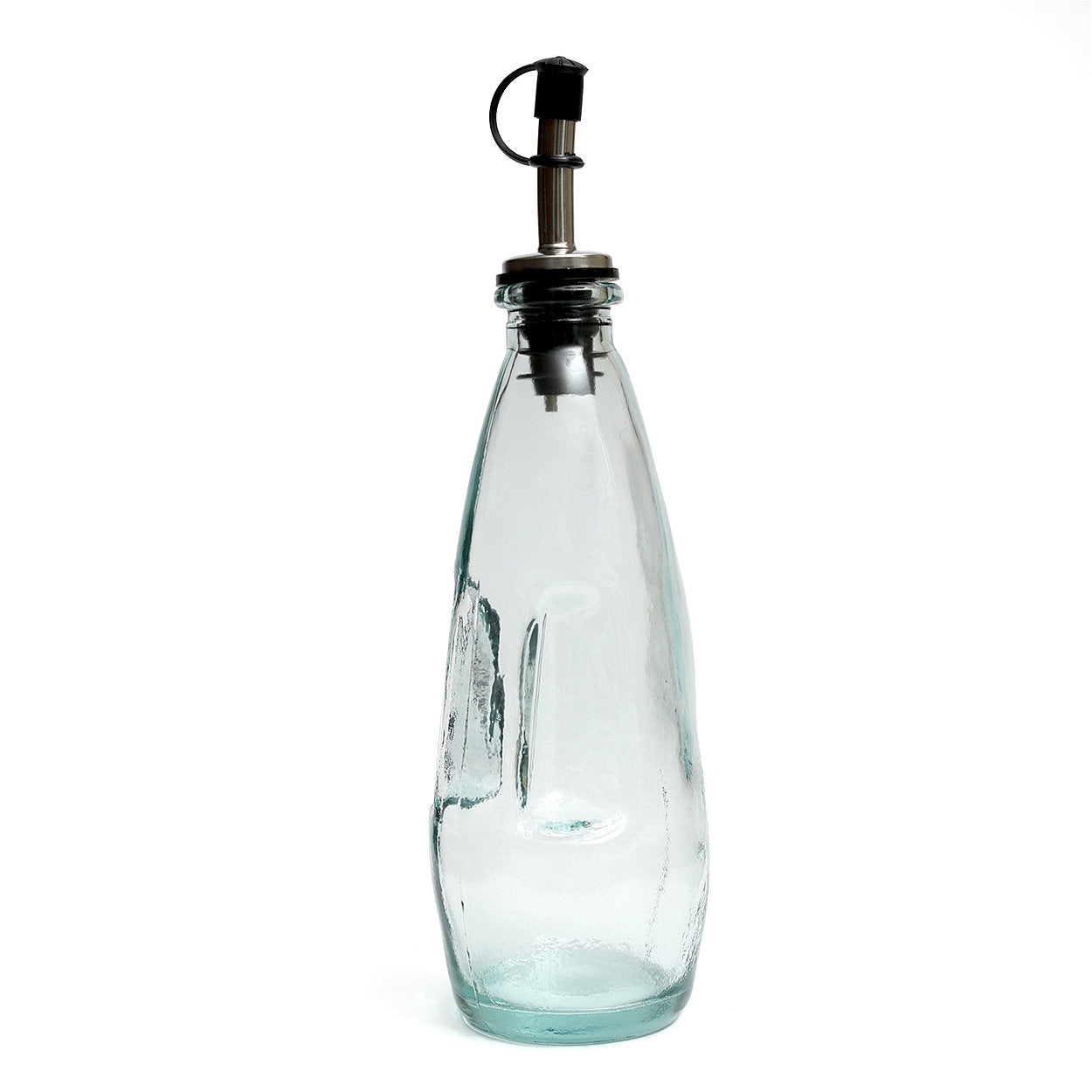 Bouteille à huile en verre recyclé avec bec verseur 23 cm, vue 5