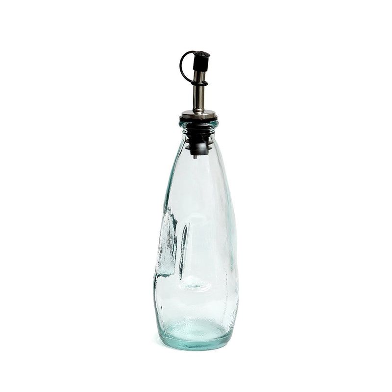 Dimensions Bouteille à huile en verre recyclé avec bec verseur 23 cm