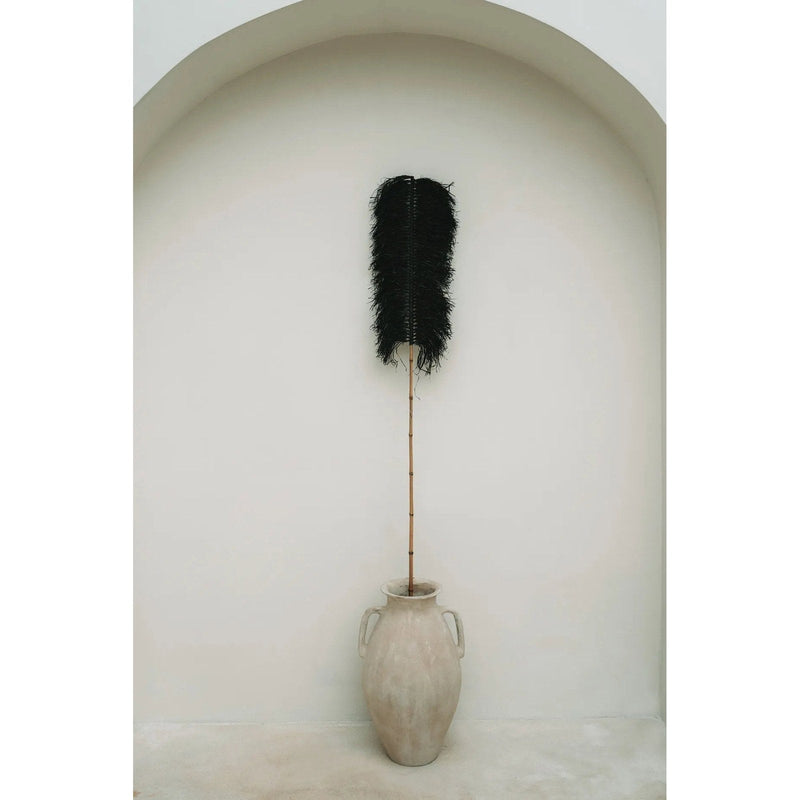 Dimensions Branche décorative Palmeira en raphia noir 190 cm