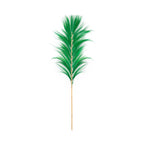 Branche décorative Stunning Leaf vert émeraude 190 cm