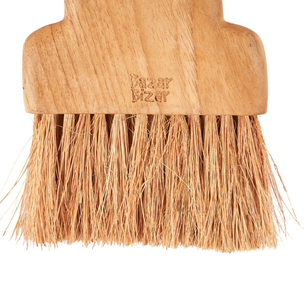 Brosse à miettes en teck à palette découpée 16 cm, vue 5
