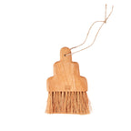 Brosse à miettes en teck à palette découpée 16 cm