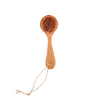 Brosse à récurer en teck à tête ronde 18 cm