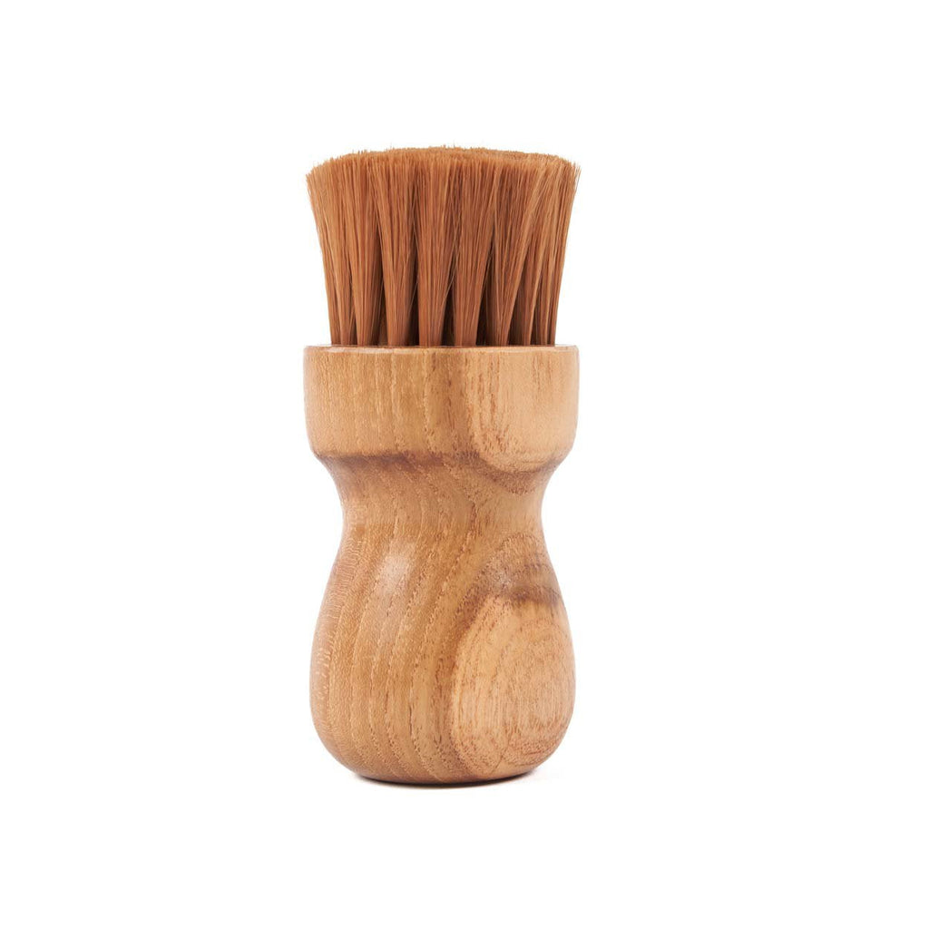 Brosse à vaisselle en teck tournée 11 cm, vue 4