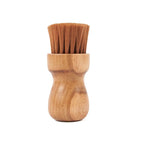Brosse à vaisselle en teck tournée 11 cm, vue 4