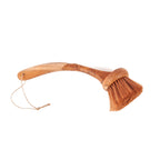 Brosse de nettoyage en teck à fibres souples 33 cm