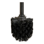 Brosse WC Lodi tête de brosse polypropylène noir dense vue rapprochée détail