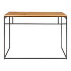 Bureau Vita 100x45 cm structure métal noir traverses apparentes vue frontale