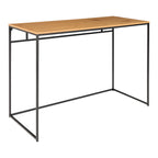 Bureau Vita design industriel plateau chêne structure acier noir vue trois quarts épurée