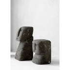 Buste Sumba élancé en grès gris 11 cm, vue 3