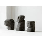 Buste Sumba élancé en grès gris 11 cm, vue 4