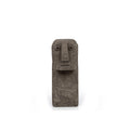Buste Sumba élancé en grès gris 11 cm