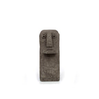 Buste Sumba élancé en grès gris 11 cm