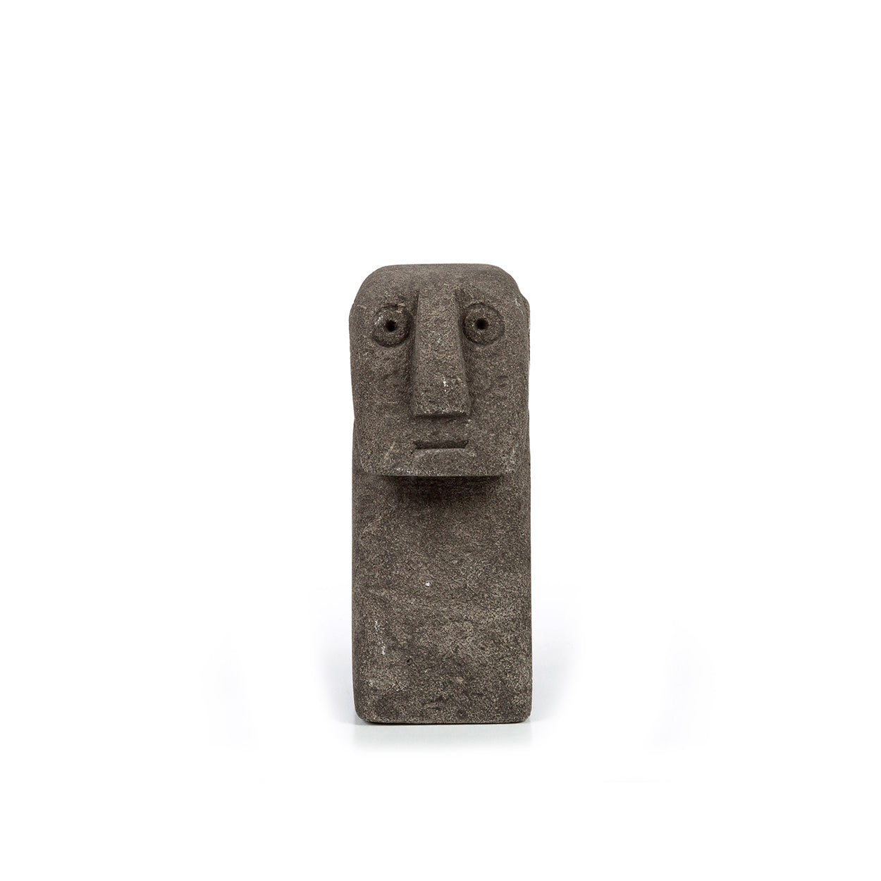 Buste Sumba élancé en grès gris 11 cm