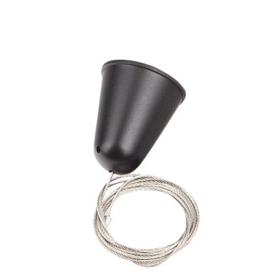 Câble de suspension 1,5 m pour rail triphasé noir