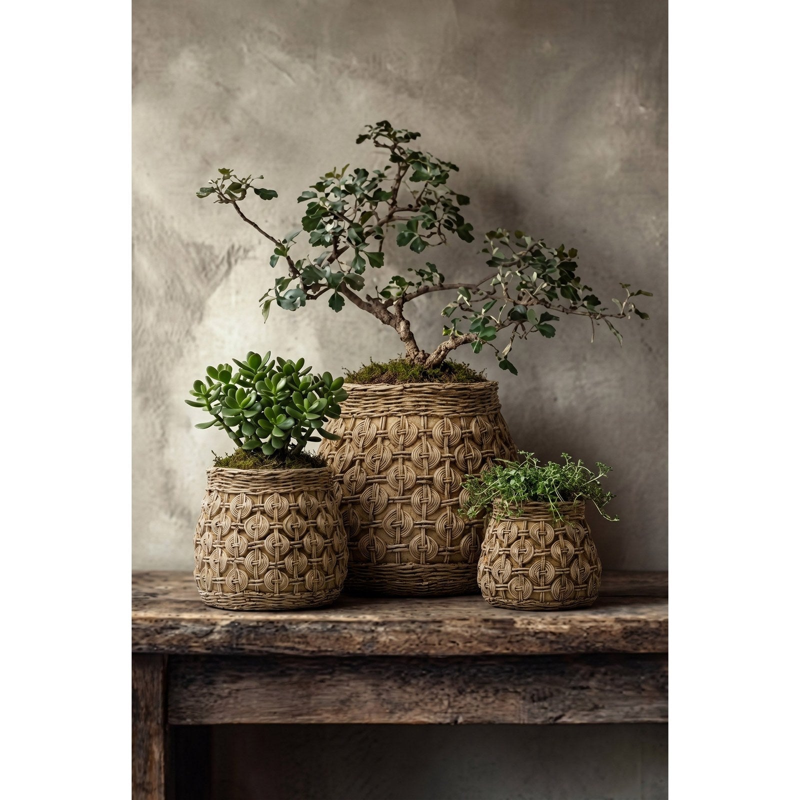 Cache-pot Knot en béton 18 cm, vue 3