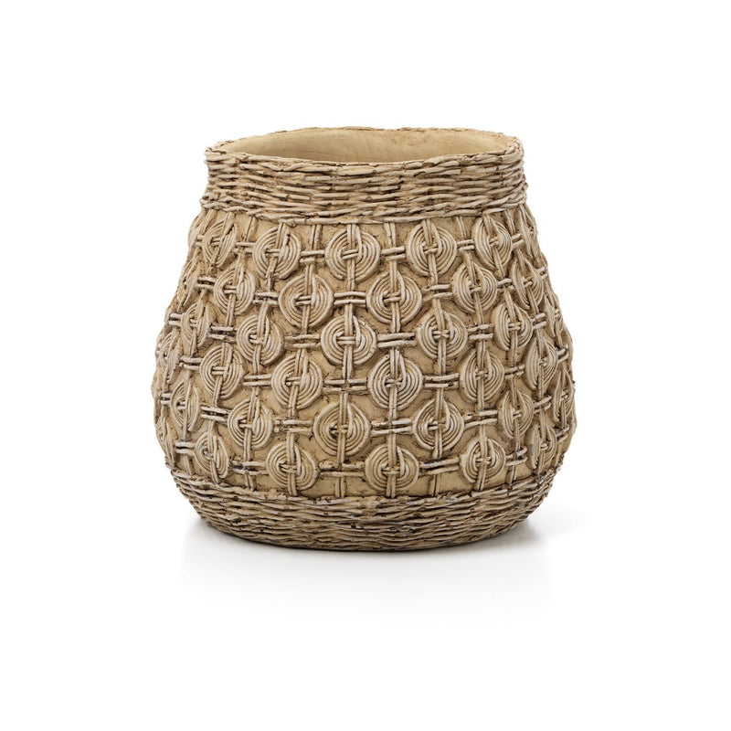 Dimensions Cache-pot Knot en béton 28 cm