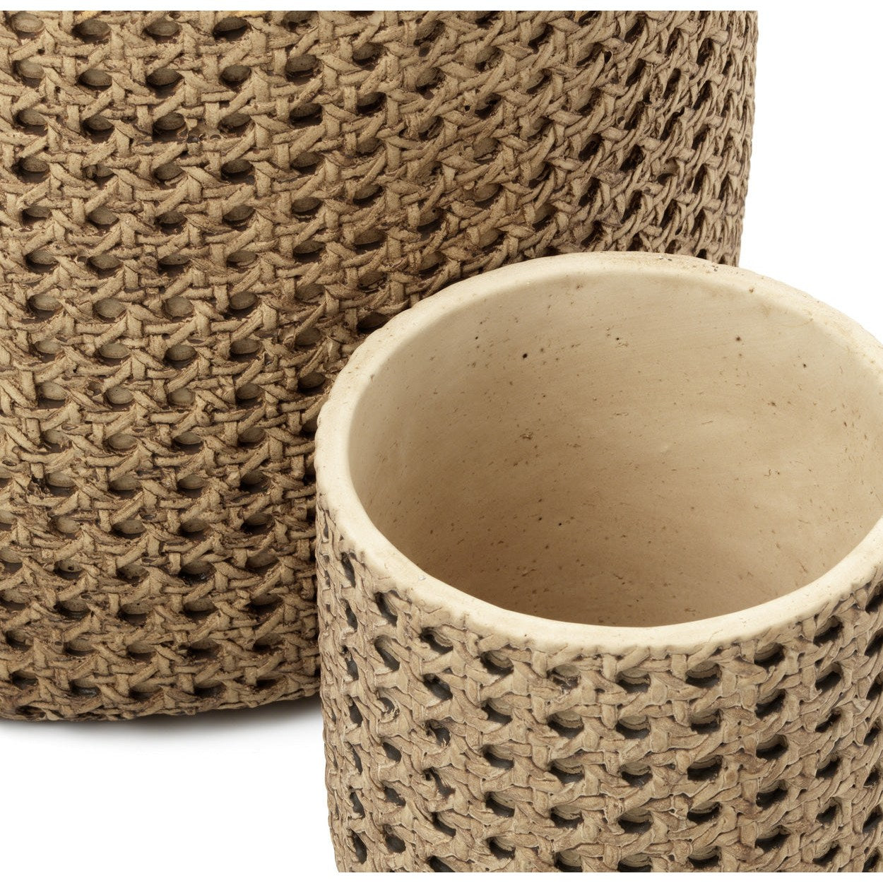 Cache-pot RattanRock en béton 20 cm, vue 5