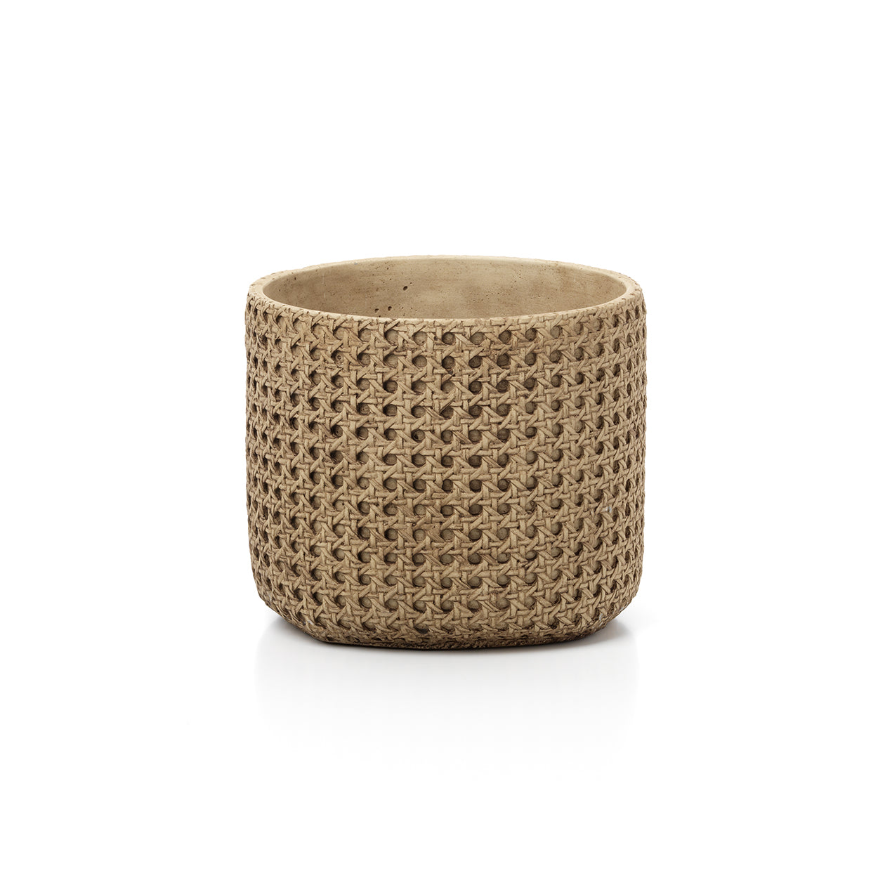 Cache-pot RattanRock en béton 20 cm