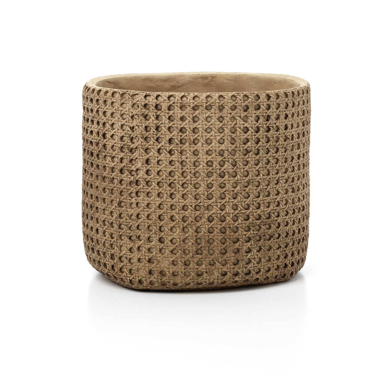 Cache-pot RattanRock en béton 26 cm