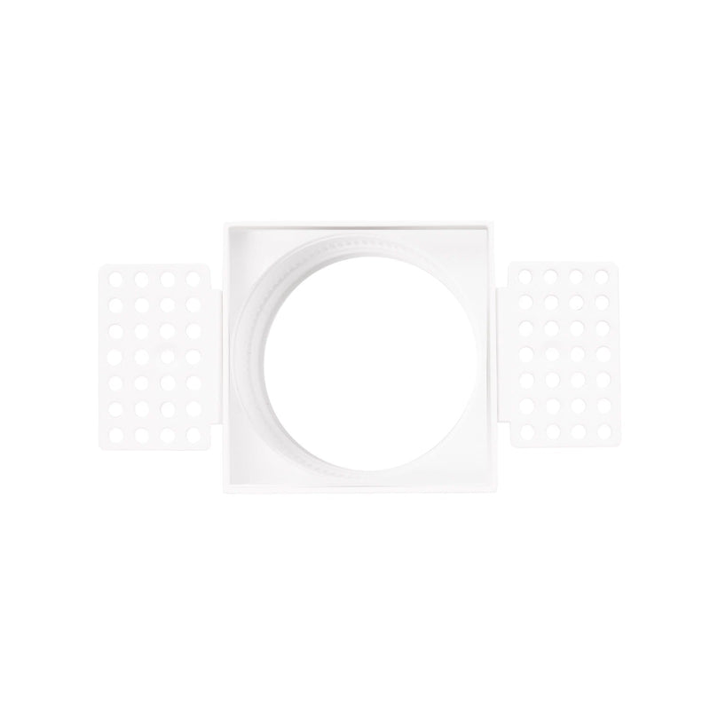 Dimensions Cadre de spot encastré carré Spilio blanc sans collerette