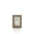 Cadre photo Diamond en résine crème et brun 5x7 cm