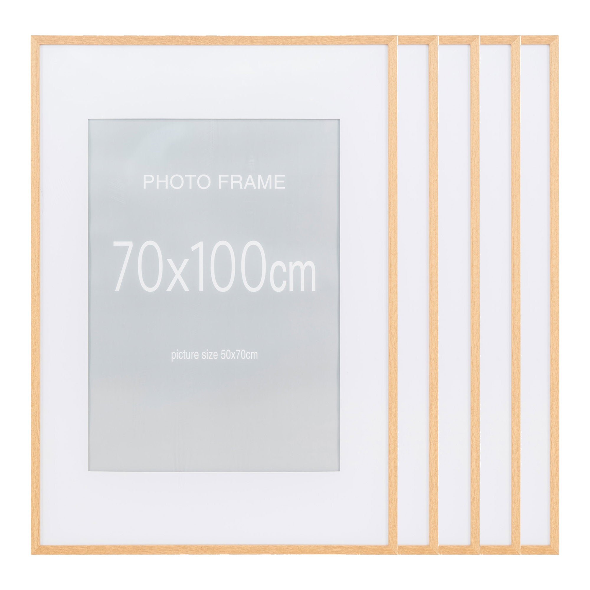 Cadre photo Marbella naturel 70x100 cm lot de 5 vue de détail