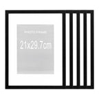 Cadre photo Marbella noir 21x30 cm lot de 5 vue de détail