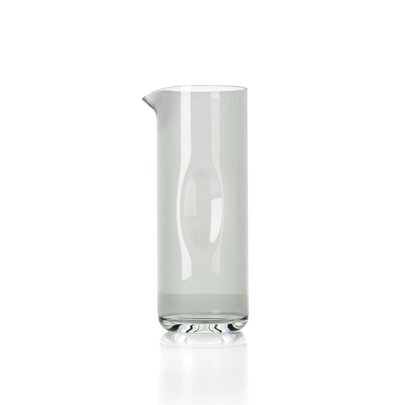 Dimensions Carafe cylindrique en verre gris fumé 26 cm