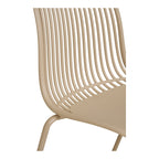 Détail lames polypropylène sable chaise Branson design ajouré graphique