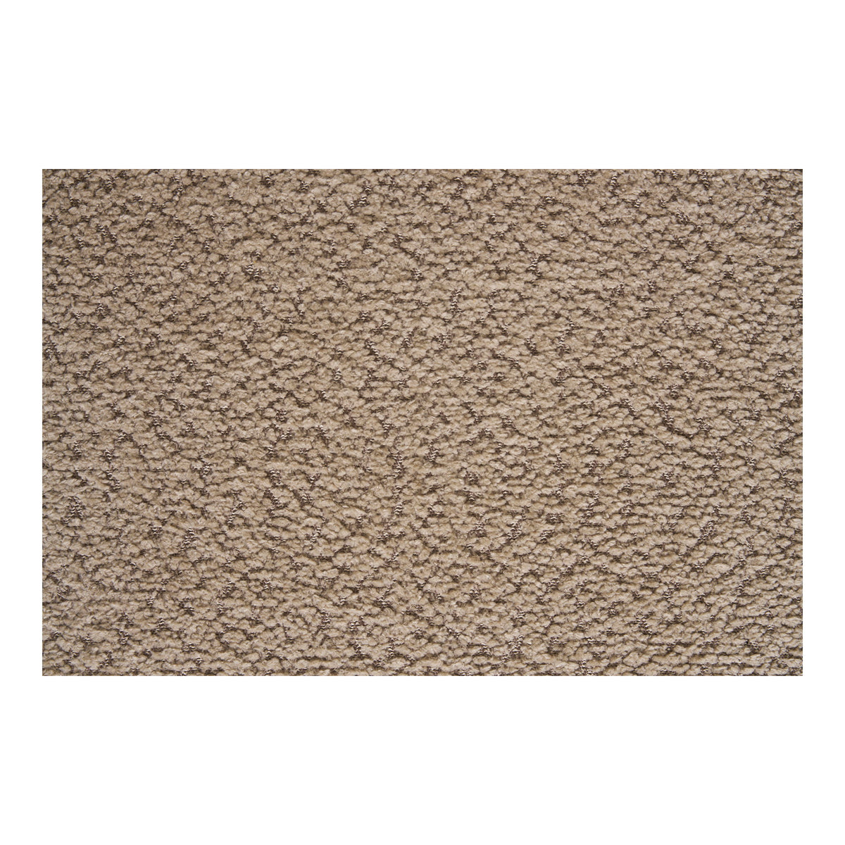 Gros plan du tissu bouclé beige chiné de la chaise Safira