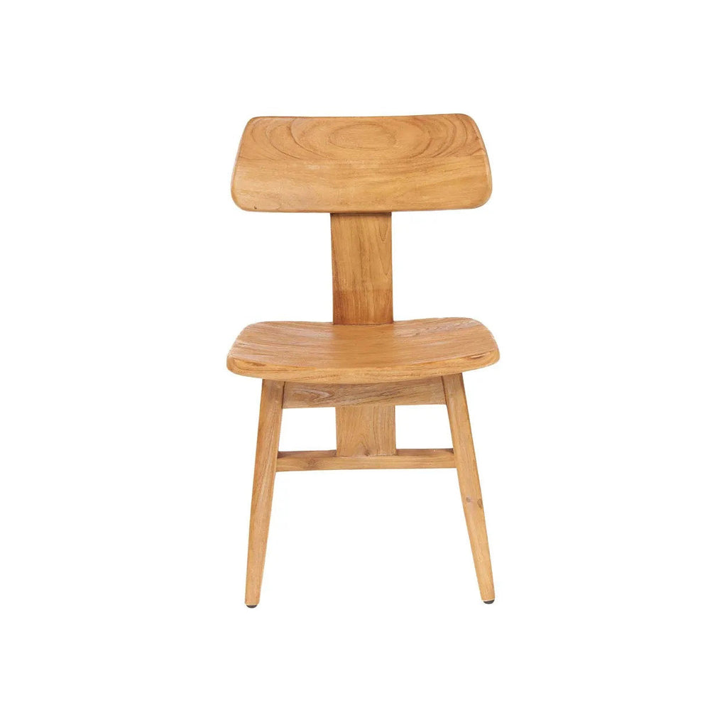 Chaise de salle à manger LovYa en teck, vue 3
