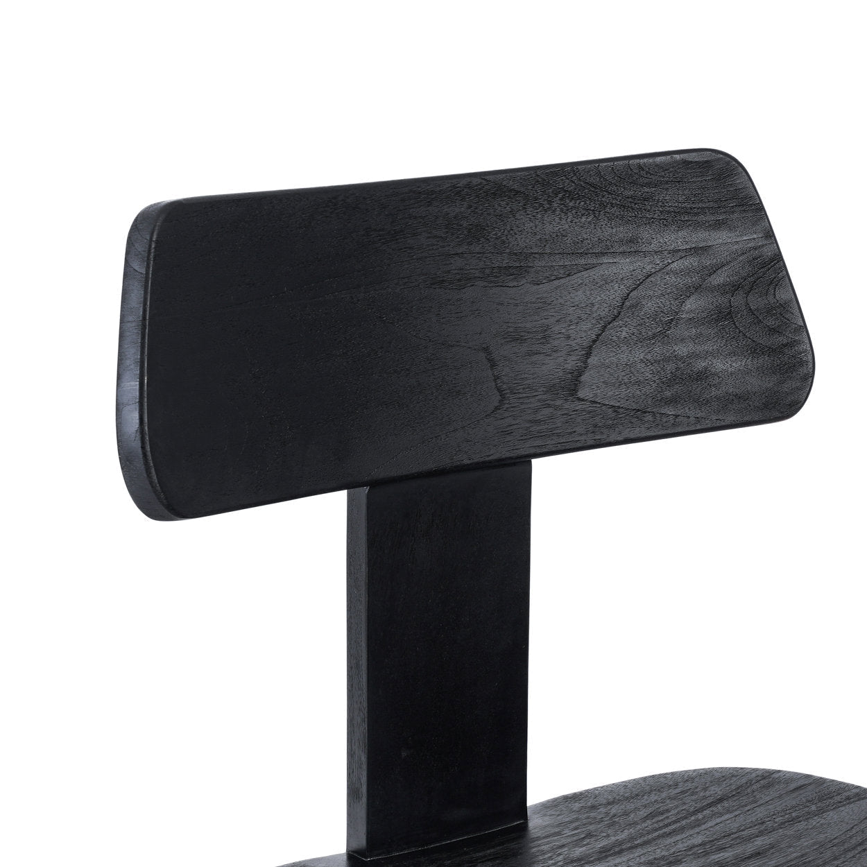 Chaise de salle à manger LovYa en teck noir, vue 3