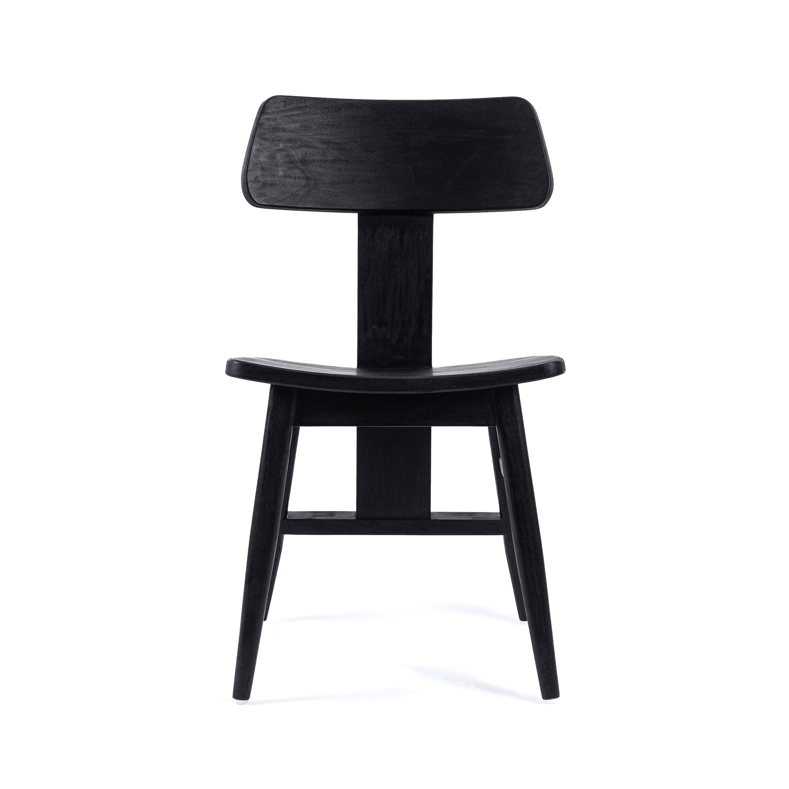 Chaise de salle à manger LovYa en teck noir, vue 5