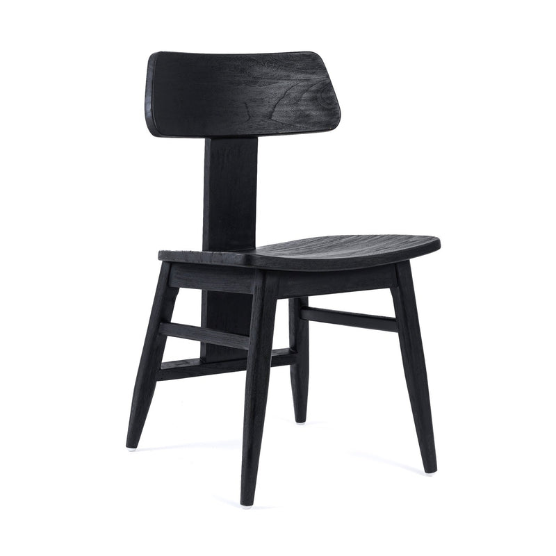 Dimensions Chaise de salle à manger LovYa en teck noir